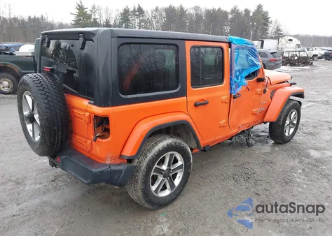 2018 Jeep Wrangler Unlimited Sahara 4X4 из США, поврежденный, VIN 1C4HJXEG4JW174635